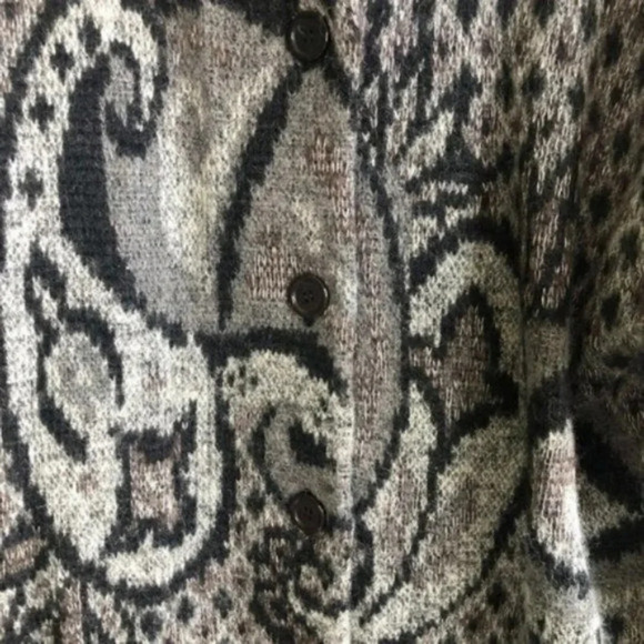 Vintage Gray Oversized Mohair Sloppy Cardigan - Picture 3 of 5